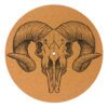 Ram Skull Cork Slipmats
