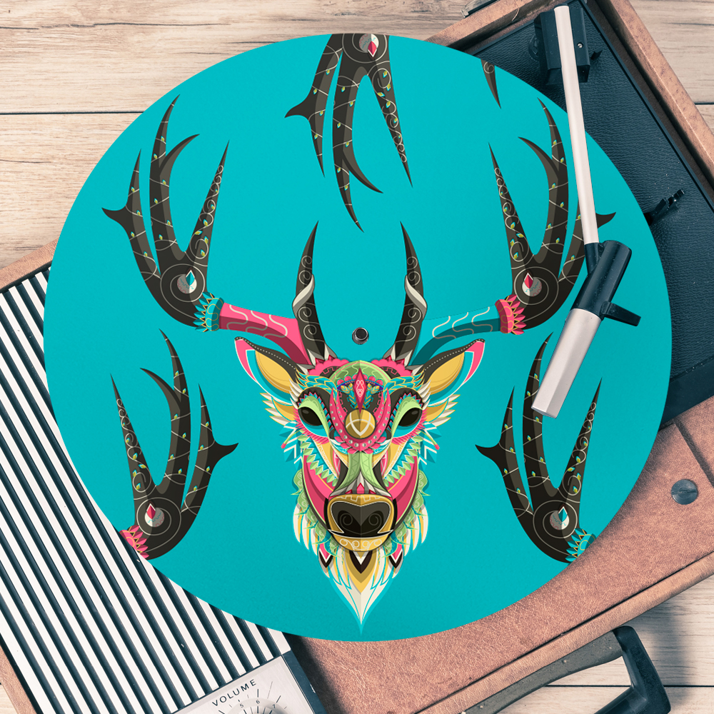 Colourful Stag Turntable Slipmats - Image 4