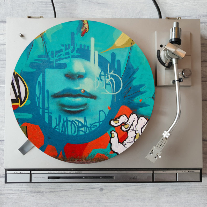 Graffiti Splash Turntable Slipmats Custom Printed Turntable Slipmats