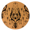 Indian Wolf Cork Slipmats