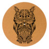 Mandala Owl Cork Slipmats