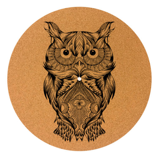 Mandala Owl Cork Slipmats