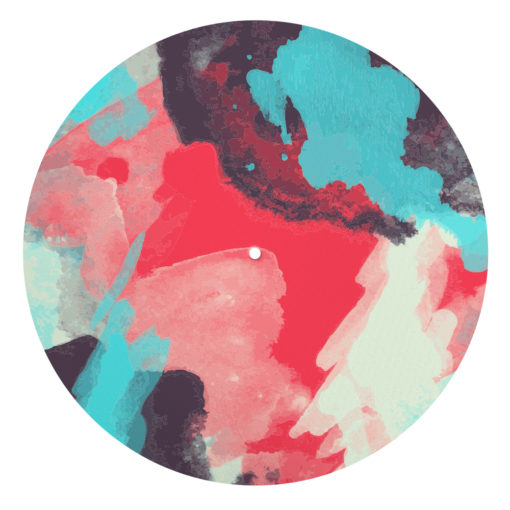 Red Watercolour Turntable Slipmats