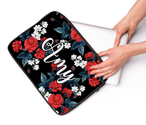Personalised Roses Laptop & Tablet Case