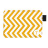 Mustard ZigZag Monogram Credit Card Holder