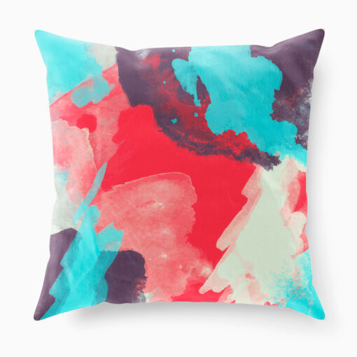 Abstract Watercolour Cushion