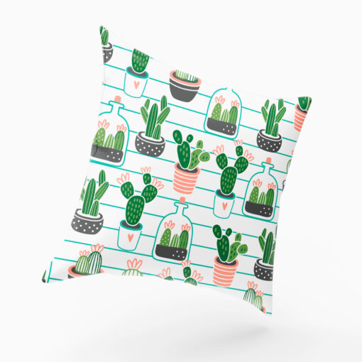 Cactus Illustration Cushion - Image 3