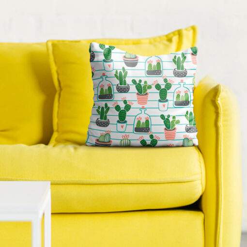 Cactus Illustration Cushion - Image 5