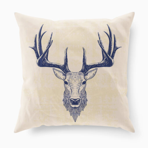 Stag Drawing Cushion
