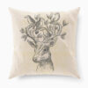 Stag Head Cushion