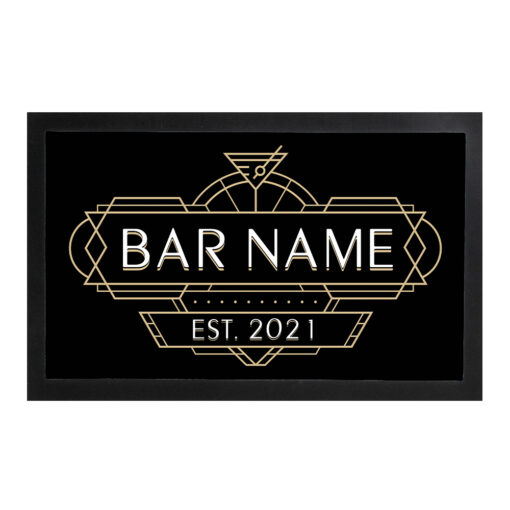 Personalised Art Deco Bar Runner